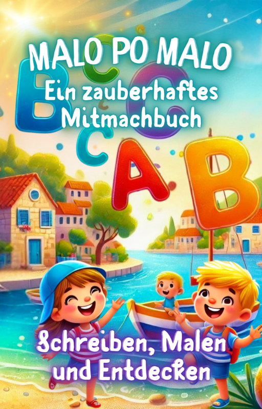 "Malo po Malo" Ein zauberhaftes Mitmachbuch für kleine Sprachentdecker: Ein bunter Lernspaß zum Schreiben, Malen und Rätseln